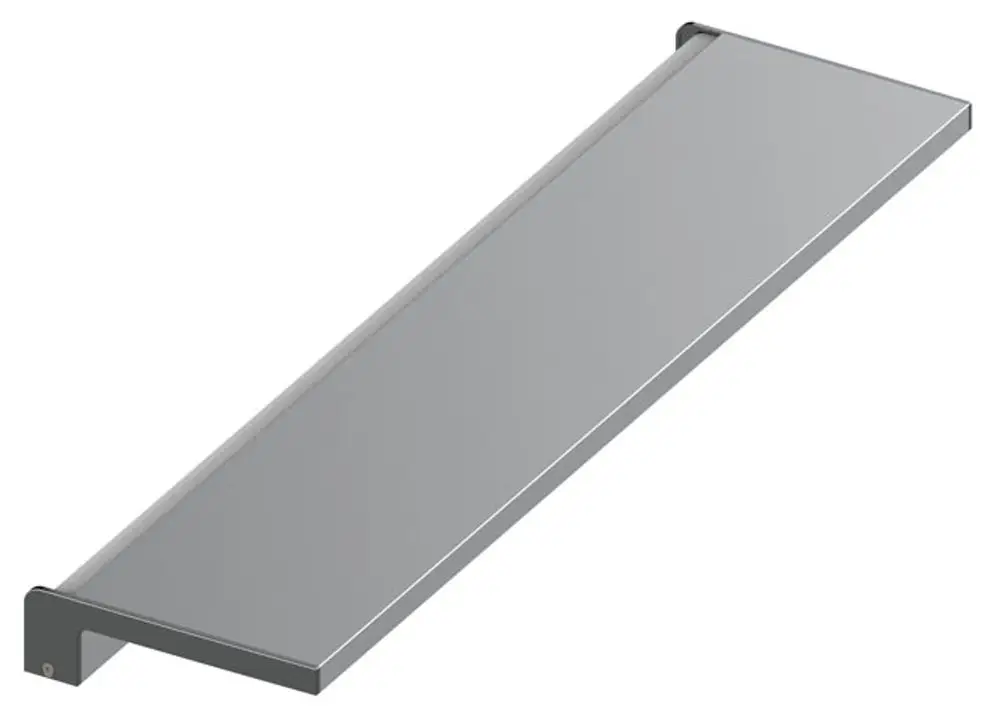 Leuchte von Keuco, schmal und rechteckig, mit metallischer Oberfläche. Eignet sich zur Wandmontage und bietet Beleuchtung für verschiedene Räume.